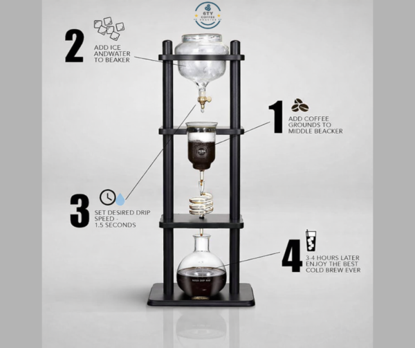 6-8 Cup Kyoto Style Cold Brew Coffee Maker (32oz)